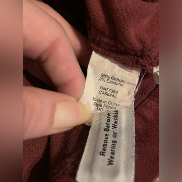 Madewell Burgundy Zip up Skirt Size 10 - Picture 6 of 6